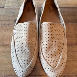 Susina Beige Perforated Slip-Ons